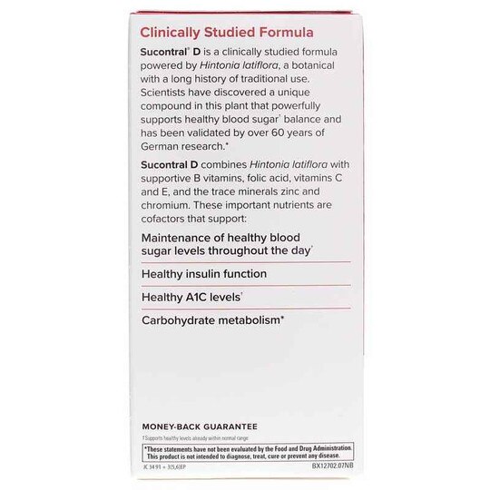 Sucontral D Blood Sugar Balance, TNT